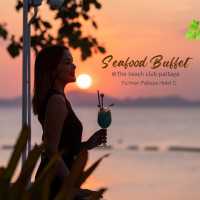 seafood buffet ริมทะเล ชมวิวพระอาทิตย์ตก