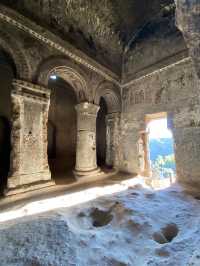 A monastery carved in the rock 