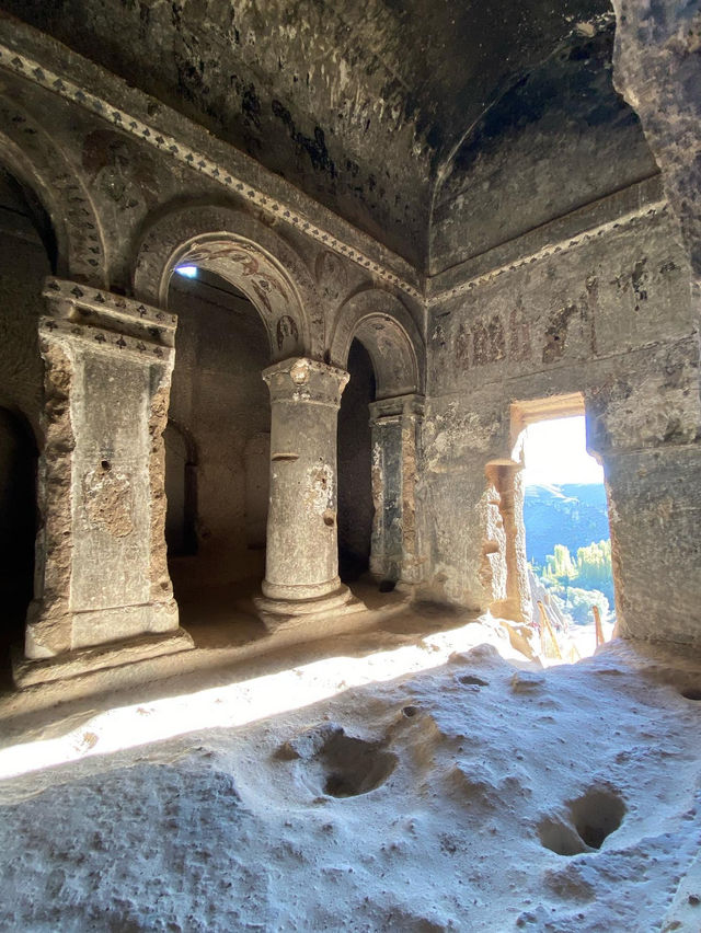 A monastery carved in the rock 