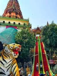Wat Tham Suea, a blend of natural beauty, stunning architecture, cultural & spiritual exploration.