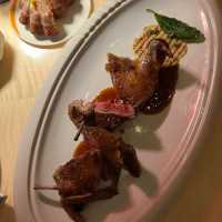 a sophisticated dining expericne with seine views