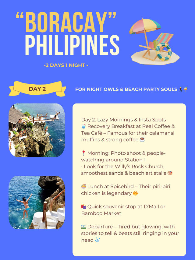 Boracay itinerary 