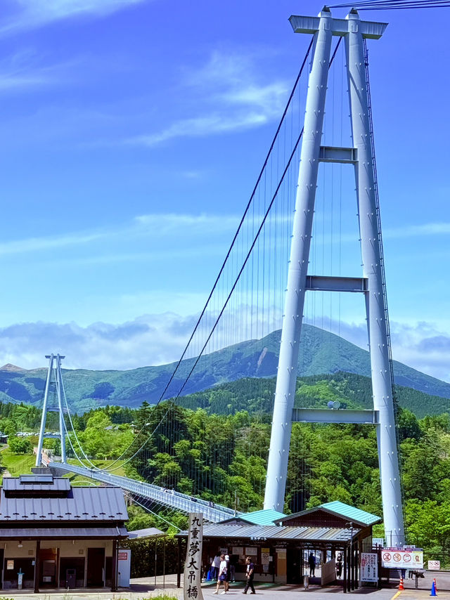 穿越僻靜山谷的高空吊橋