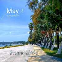 อ่าวดงตาล สัตหีบ หาดสวยน้ำใส ต้นตาลเรียงรายสวยงาม