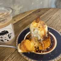 塩キャラメルクリームチーズプリンが美味しいカフェ
