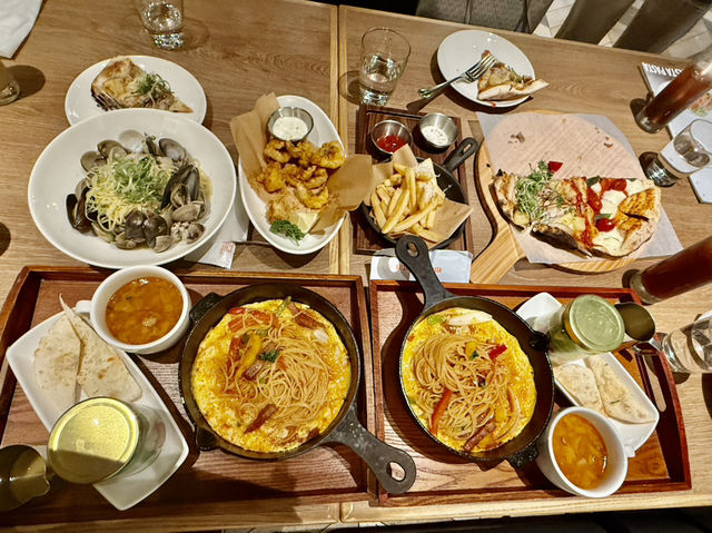 高雄夢時代6樓意大利（BELLINE Pasta)餐廳美食推薦大家