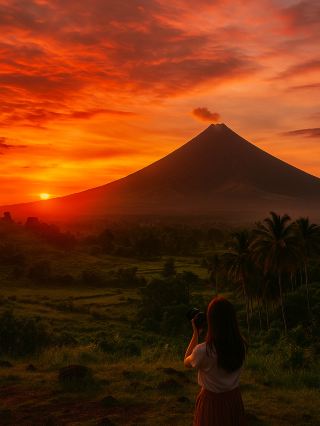 If you want to see a perfect cone-shaped volcano in the Philippines, visit Mayon Volcano.