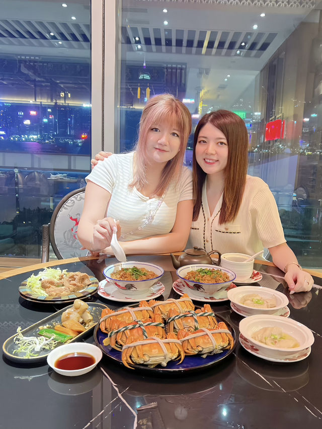 尖沙咀區海景大閘蟹🦀😋粵菜