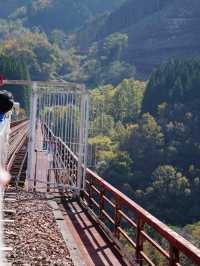 105mの鉄橋から見える壮大な景色 廃線を利用したトロッコ列車