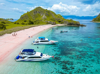 Keindahan Pantai Pink yang Memukau