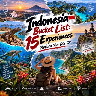 死ぬまでに訪れたいインドネシアのバケットリスト：一生モノの体験15選