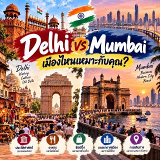 🇮🇳 德里 vs 孟買 — 哪座城市比較適合你？