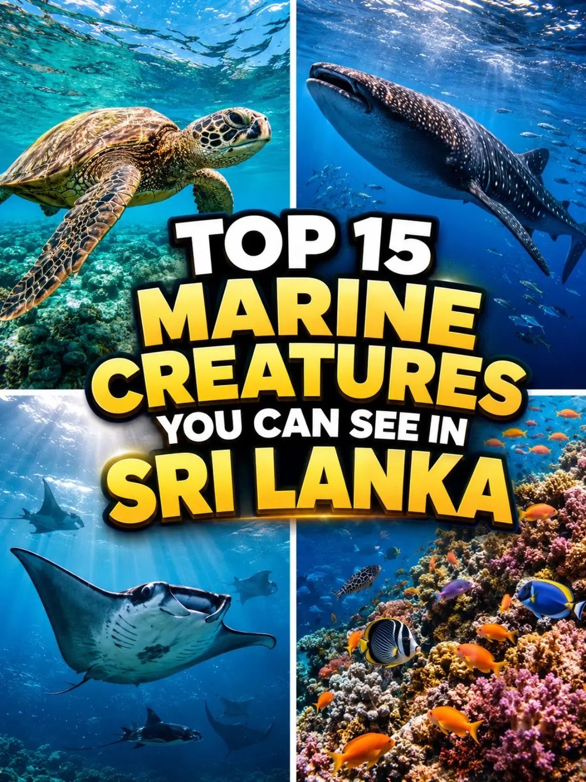 15 Incredible Marine Creatures You Can See in Sri Lanka 🇱🇰🌊🐋
