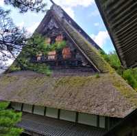 The largest thatch roofed temple in Japan