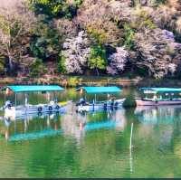 🛶保津川遊船碼頭🛶湖上泛舟享受嵐山的明媚風光🏞