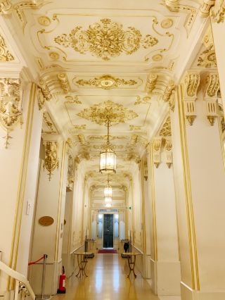 Only the lobby area survived the fire at Bari's Petruzzelli Theater