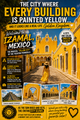 💛The City Where Every Building Is Painted Yellow… And It Looks Like a Real-Life Golden Kingdom 