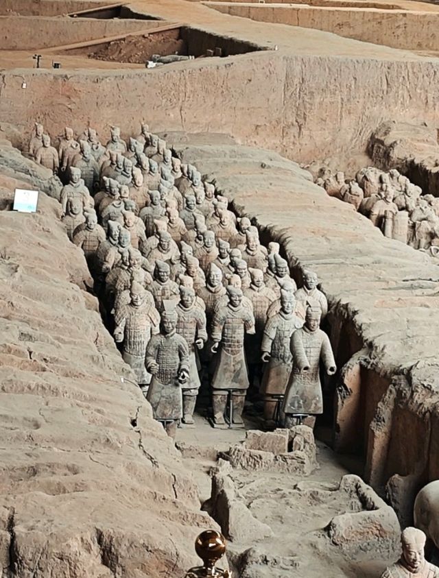Standing next to the Terracotta Army