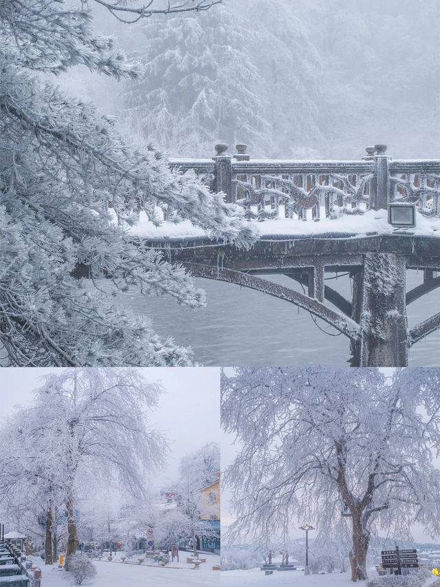 江西廬山，四季各具風采，而冬日的雪景更是美
