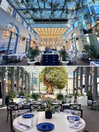 多哈悅榕莊酒店～魔法森林般的大廳、榕樹裝飾的頂樓酒吧全都好美