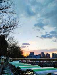 Beautiful Sunset at Chaoyang Park