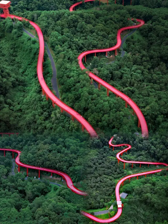 Shenzhen parks suitable for light hiking, like red silk hidden in the forest