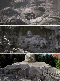 《黑神話:悟空》中的大肚彌勒佛在福州瑞岩山國慶安全。