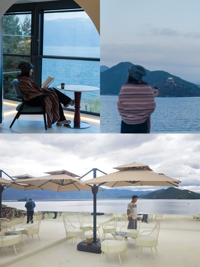 六月瀘沽湖嘅水性楊花開啦~係莫奈筆下嘅油畫