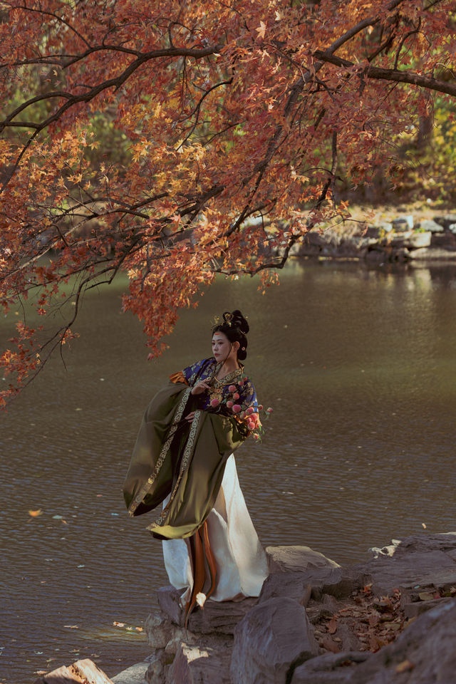 隱藏在北京頤和園裡的賞秋拍照打卡寶藏地。