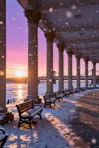 哈爾濱冬日限定｜在松花江畔邂逅一場雪上「鎏金日落」