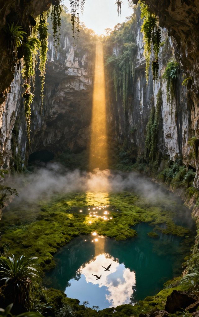 秘境天坑,光之聖殿 秘境天坑,光之聖殿