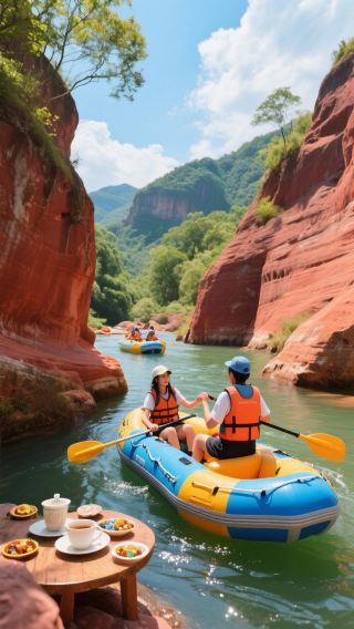 파랑곡 수상 단샤: 168위안에 지질 래프팅 모험 해제하기