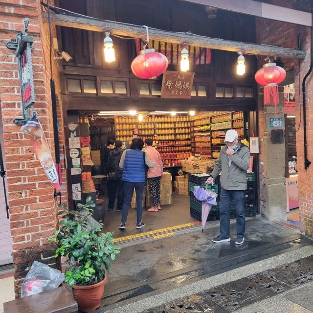 A Historical Lane With Many Street Food