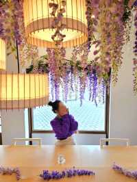 【岡山/一年中藤の花を楽しめる】映え空間のお洒落カフェが美観地区外れにあった！