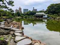 日本東京-靜謐清幽的名石山水園邸：清澄庭園