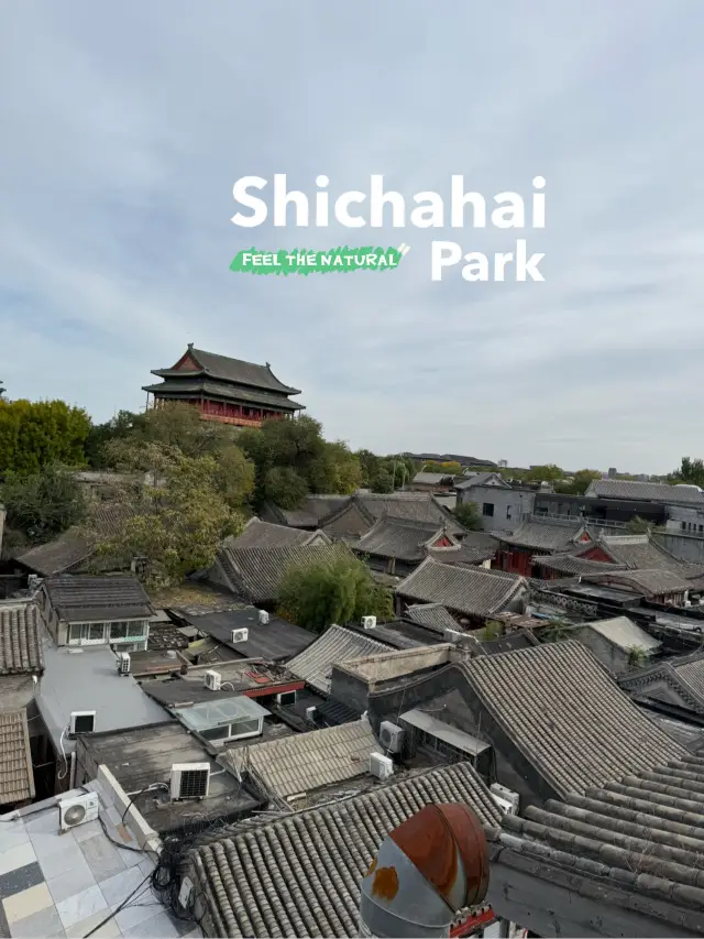 在北京什剎海散步