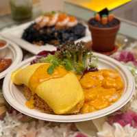 【少女心韓國餐 嫩滑蛋包飯盆栽甜品】