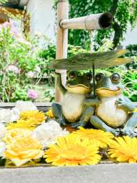 花手水と切り絵御朱印が有名な寺院