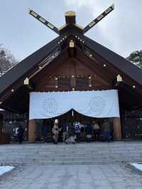 冰雪世界裡的北海道神宮❤️