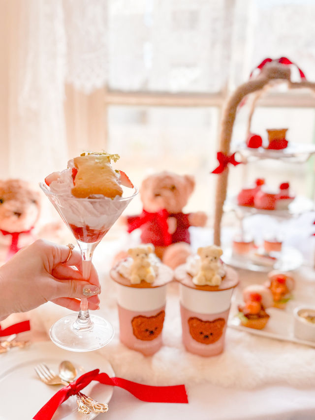 可愛すぎるアフタヌーンティ🧸🎀🧁💕🫧 可愛すぎるアフタヌーンティ🧸🎀🧁💕🫧