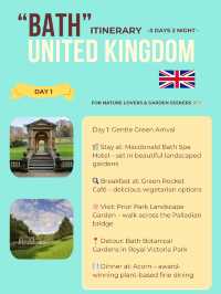 Bath 3-days itinerary 🤩