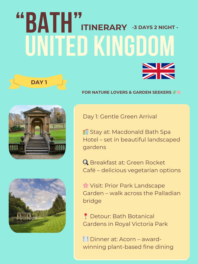 Bath 3-days itinerary 🤩