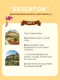 Brighton 3-days itinerary 💛