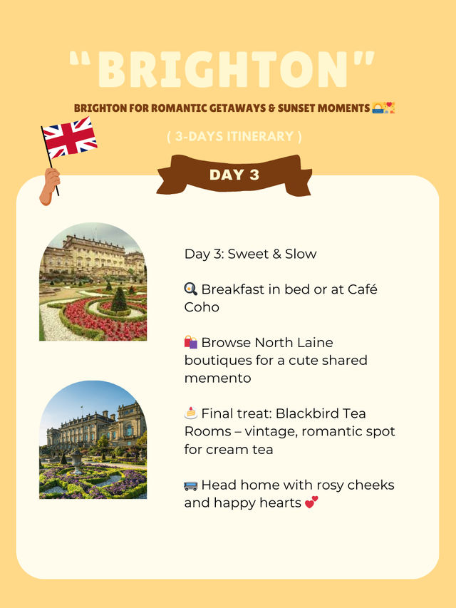 Brighton 3-days itinerary 💛