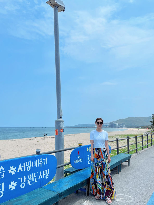 🇰🇷강릉 금진해변 서핑 명소 서프홀릭🌼🏄‍♀️🌊