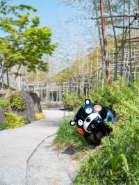 【まさかの無料】84体のくまモンに会える公園❤️🖤ˊ˗