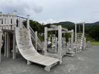 河口湖的一個有趣的兒童小公園：鳴沢村活き活き広場