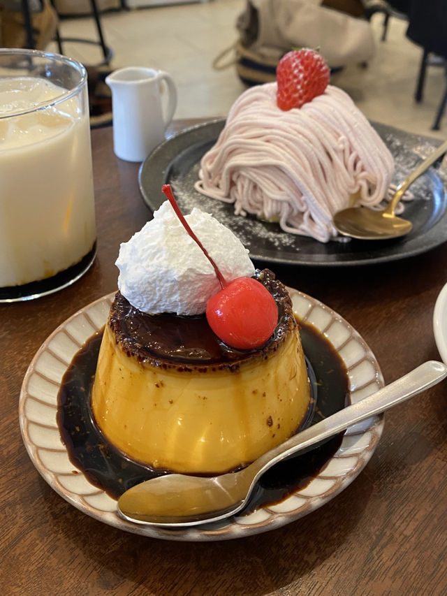 [신주쿠 올 시즌즈 커피] 귀여운푸딩과 일본 감성 카페🍮☕️