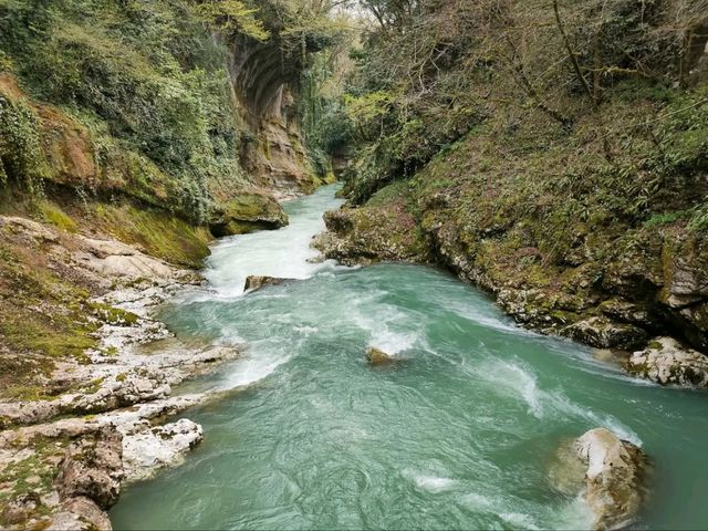 Floating Through a Dream at Martvili Canyon
