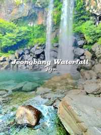 Cascading Beauty of Jeongbang Waterfall